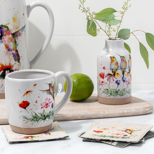 Demdaco Hummingbirds and Wildflowers Mug, 14 oz., 