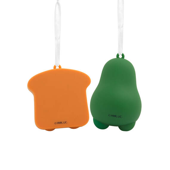 Better Together Avocado and Toast Magnetic Hallmark Ornaments, Set of 2, , large image number 4