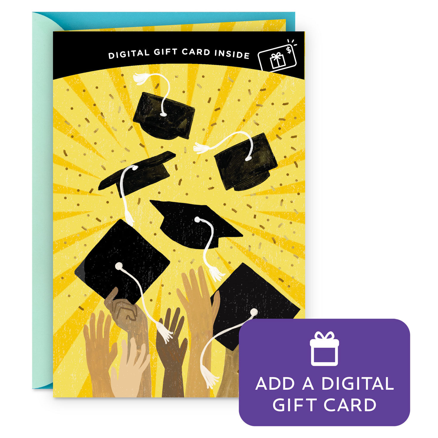 Here's to You Gift Card Greeting Graduation Card