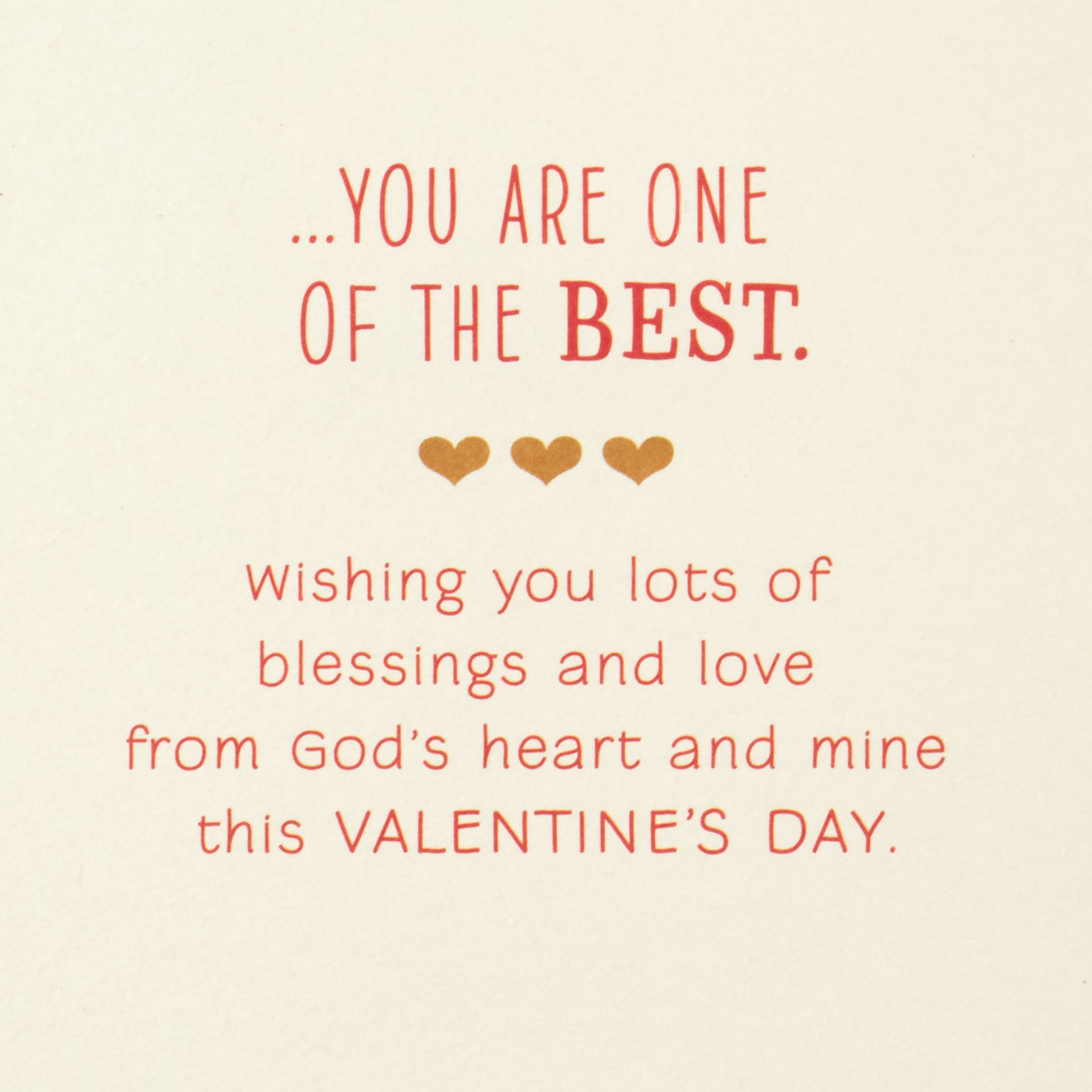 Red and Gold Hearts Religious Valentine's Day Card sentiment image number 2