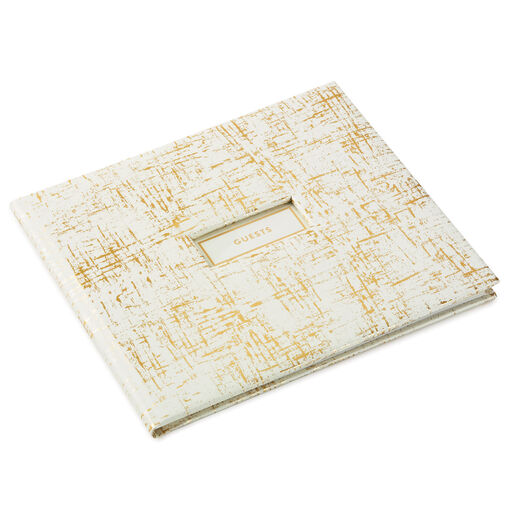Ivory and Gold Guest Book, 