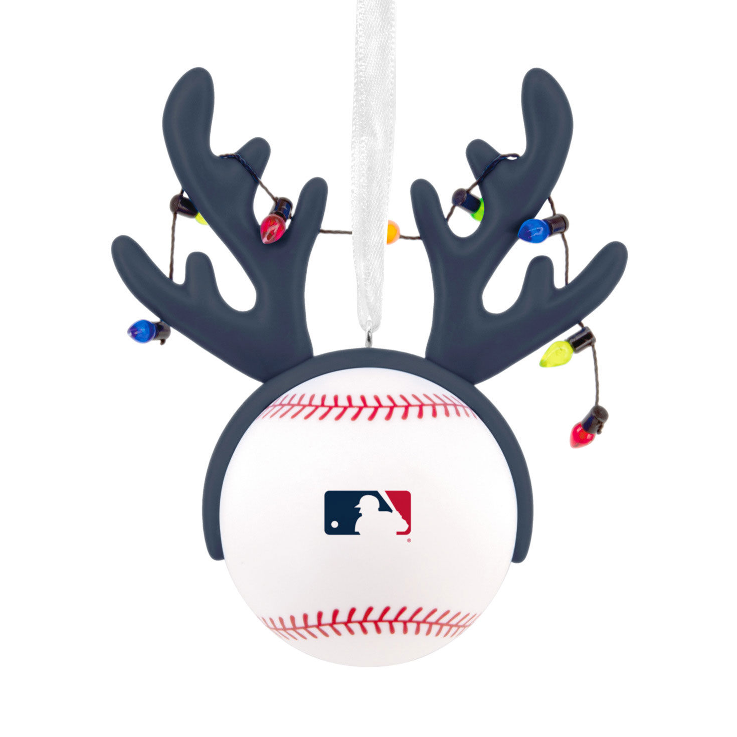 Twins Reindeer Baseball Christmas Ornament back image number 6