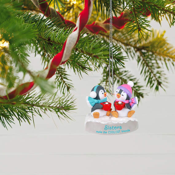 Sisters and Friends Penguins Ornament, , large image number 2