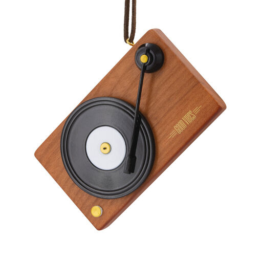 Signature Record Turntable Premium Wood Hallmark Ornament, 