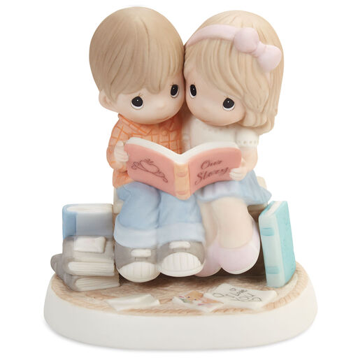 Precious Moments Couple Reading Book Figurine, 6", 
