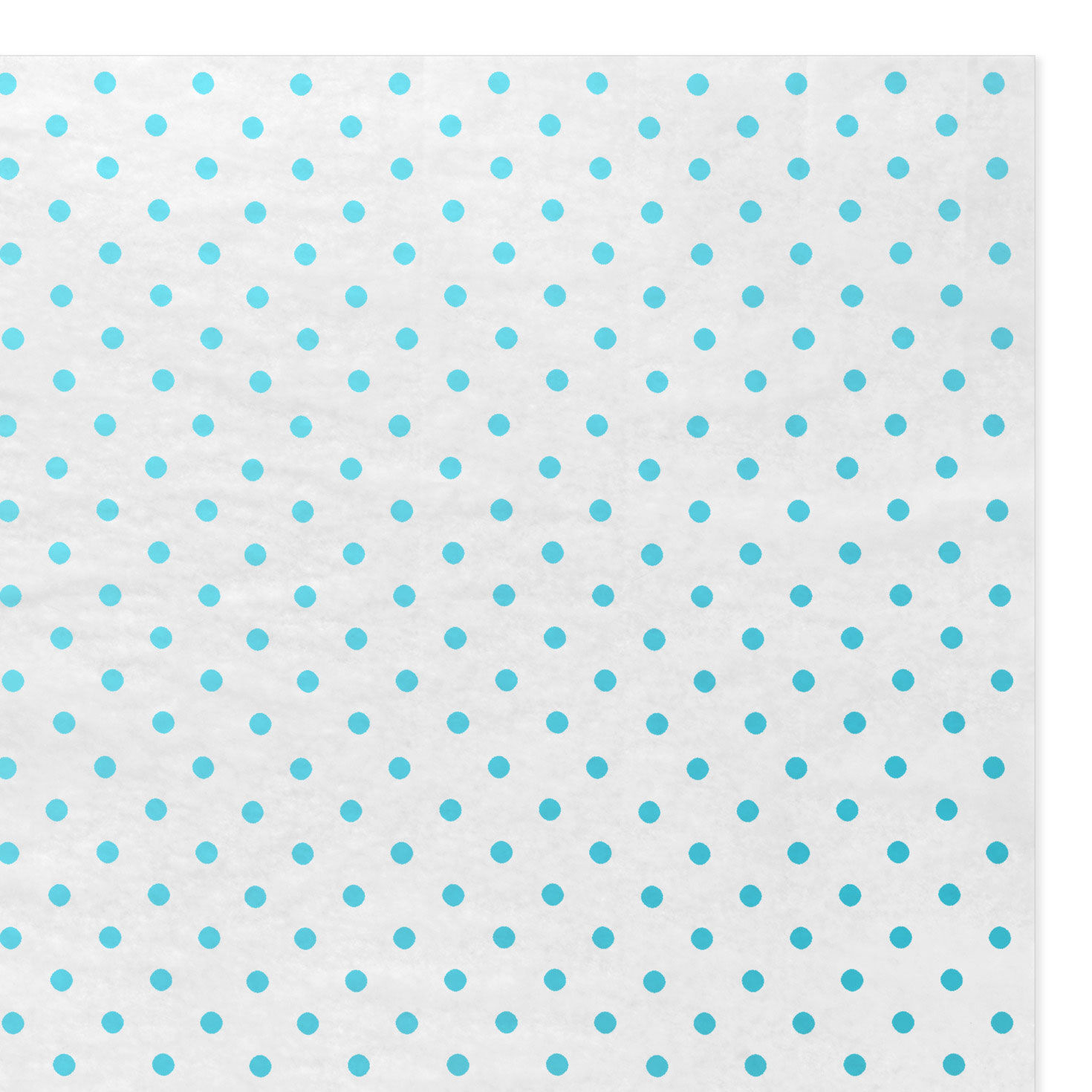 Aqua Blue Polka Dots on White Tissue Paper, 6 sheets for only USD 1.99 | Hallmark