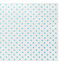 Aqua Blue Polka Dots on White Tissue Paper, 6 sheets, Aqua on White, large image number 3