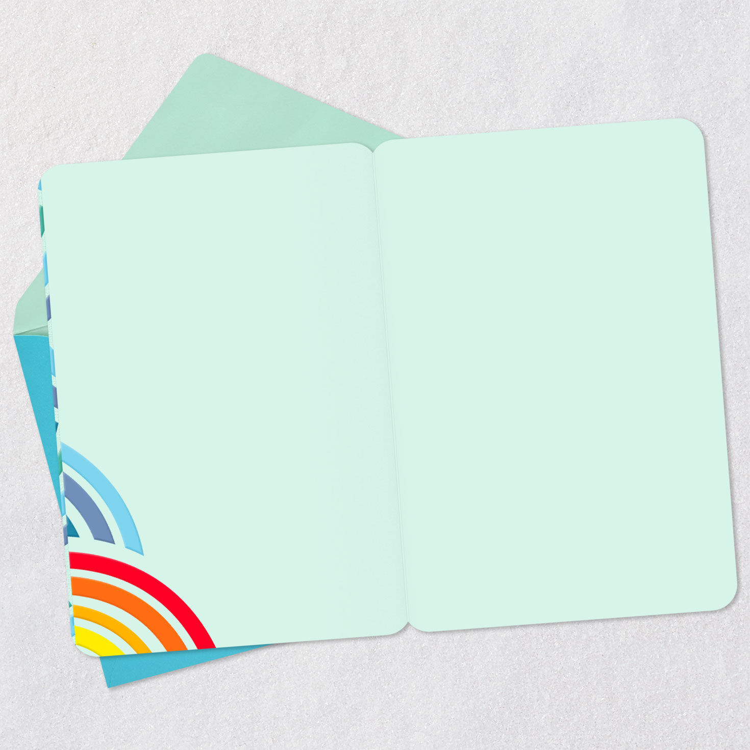 Rainbow Arches Blank Card Open card with envelope image number 2