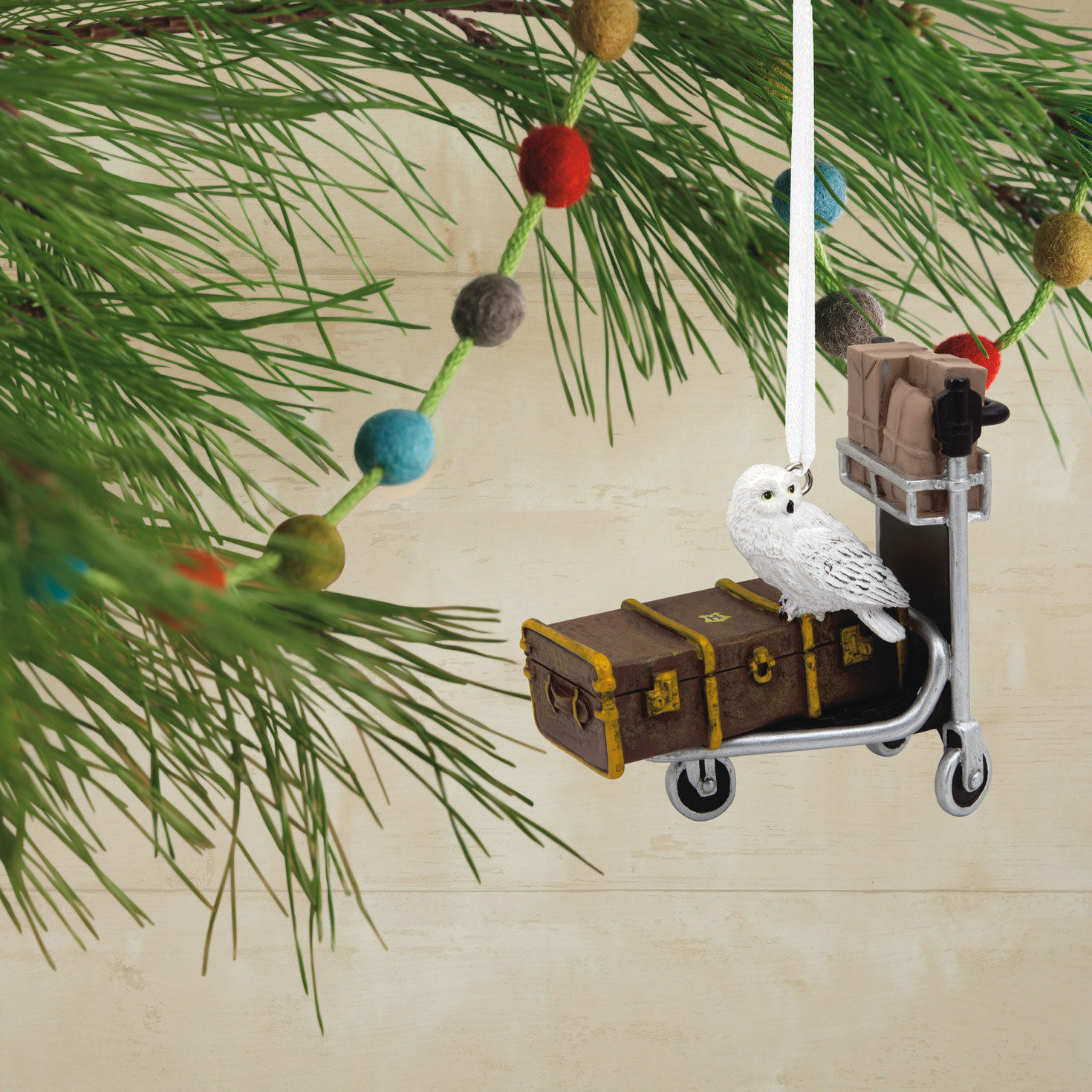 Harry Potter™ Luggage Trolley With Hedwig™ Hallmark Ornament for only USD 11.49 | Hallmark