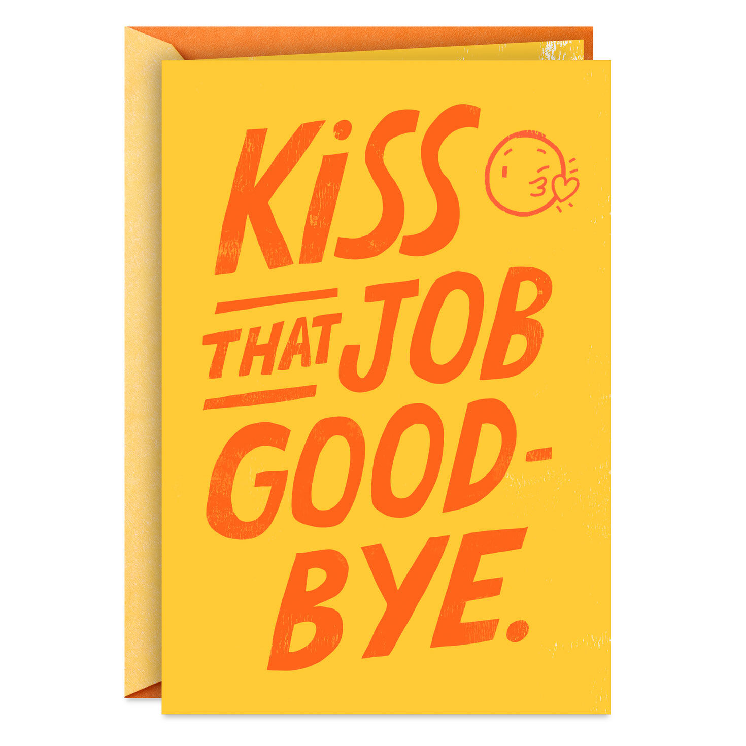 Kiss Goodbye or Flip Off Funny Retirement Card