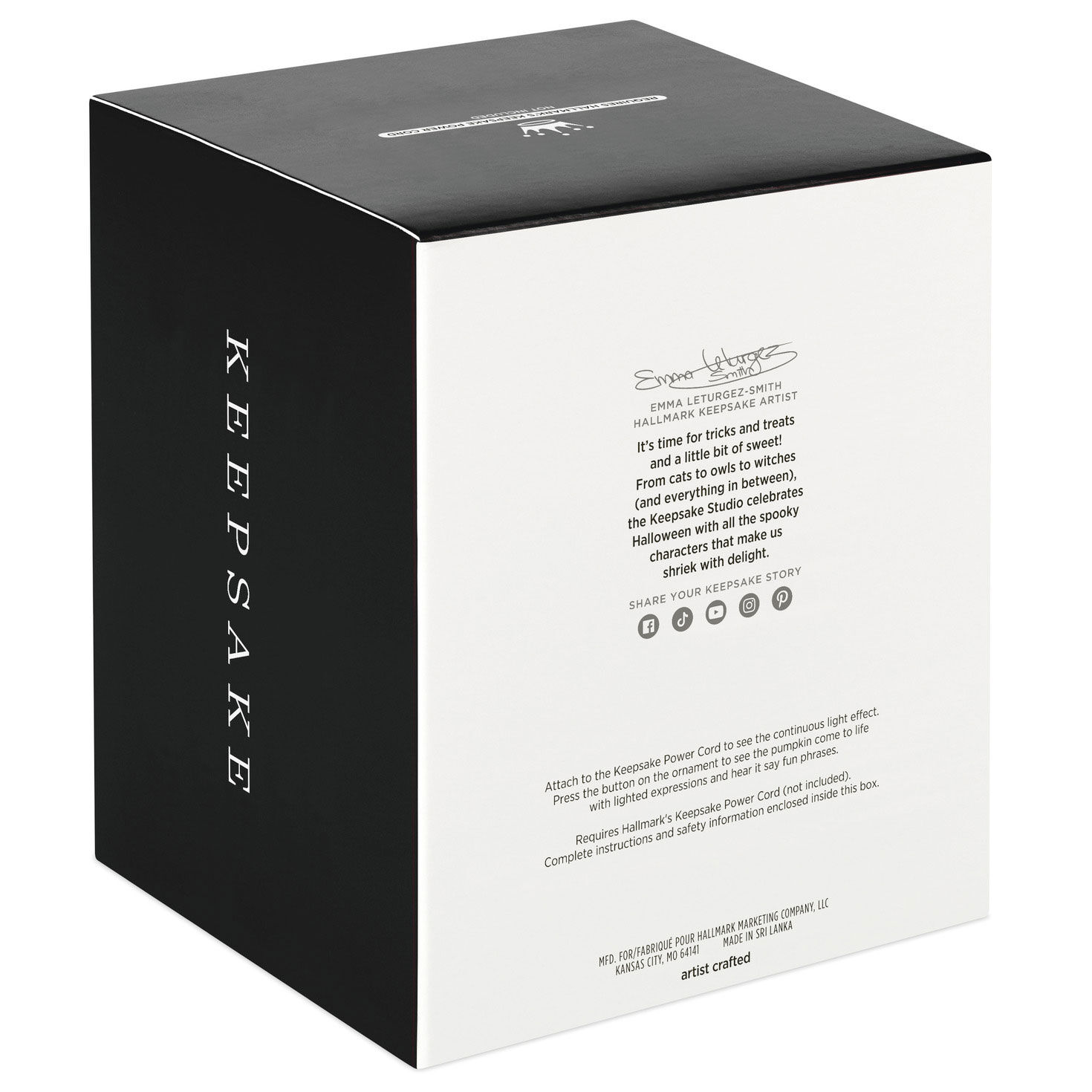 Spirited Pumpkin Ornament With Light and Sound, , large image number 9