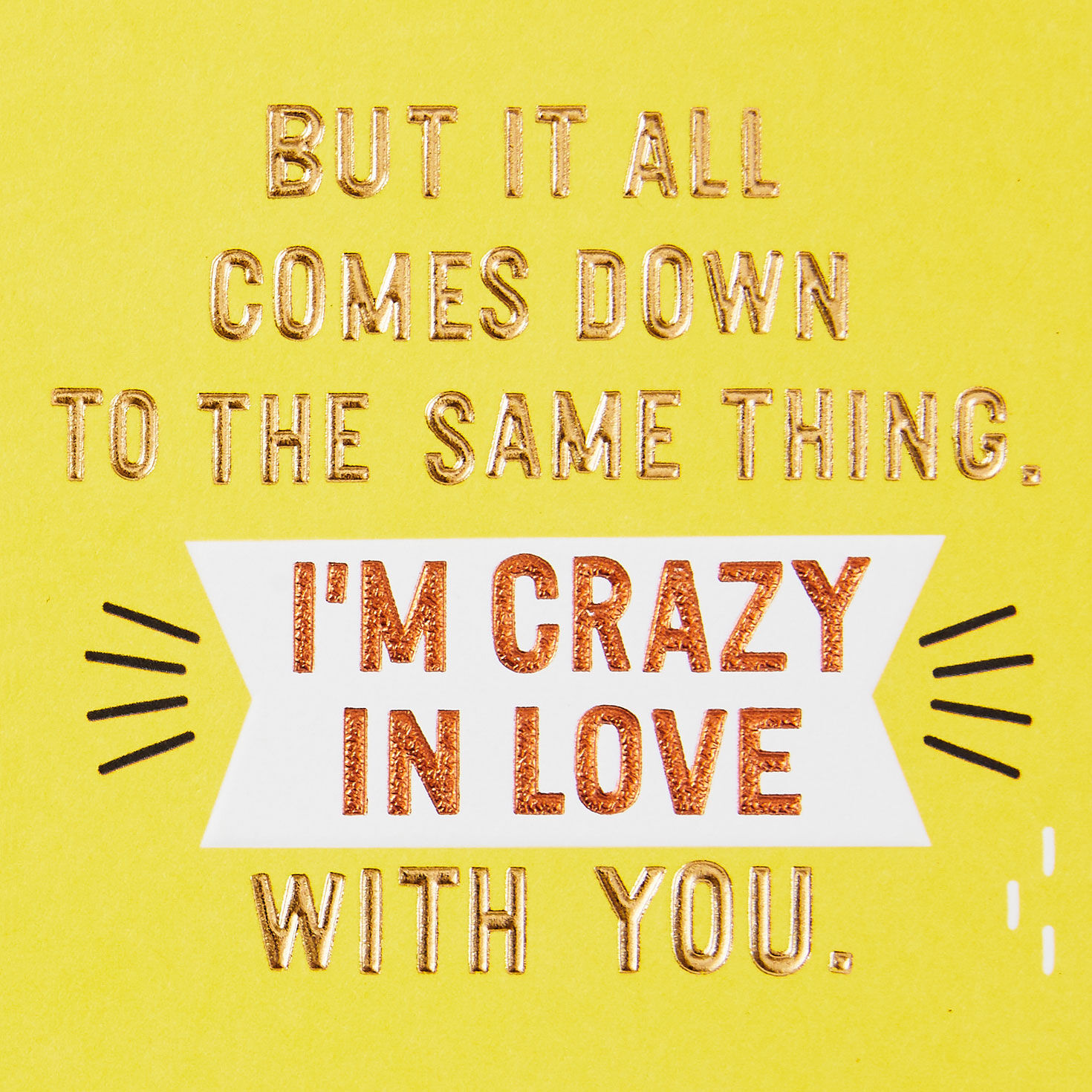 Gold and Copper Lettering Romantic Love Card  image number 2