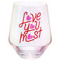 Love You Most Jumbo Stemless Wine Glass, 43 oz., , large image number 1