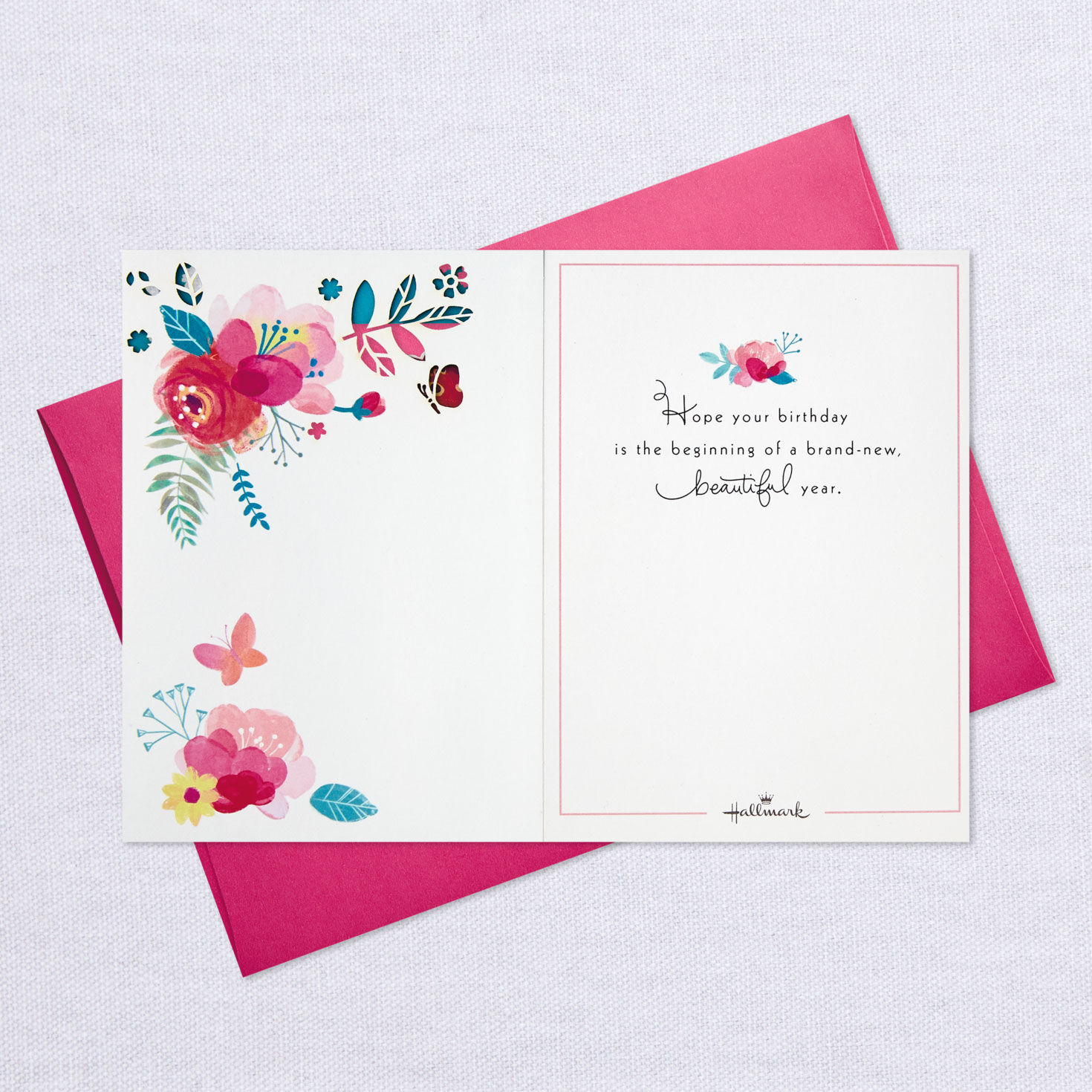 Beautiful Year Butterfly on Flowers 3D Pop-Up Birthday Card for only USD 8.99 | Hallmark