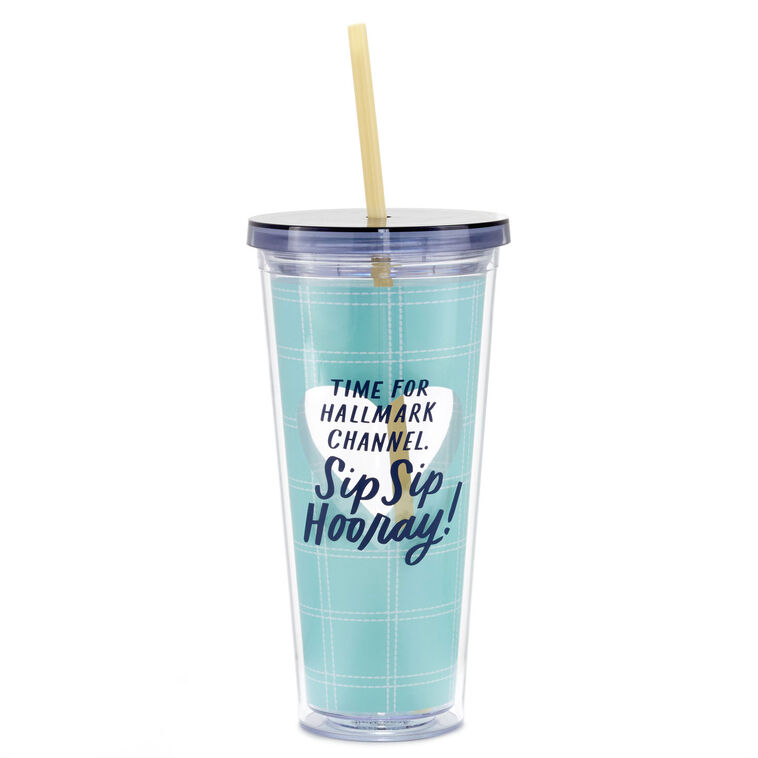 Hallmark Channel Sip Sip Hooray Water Tumbler, 22 oz.