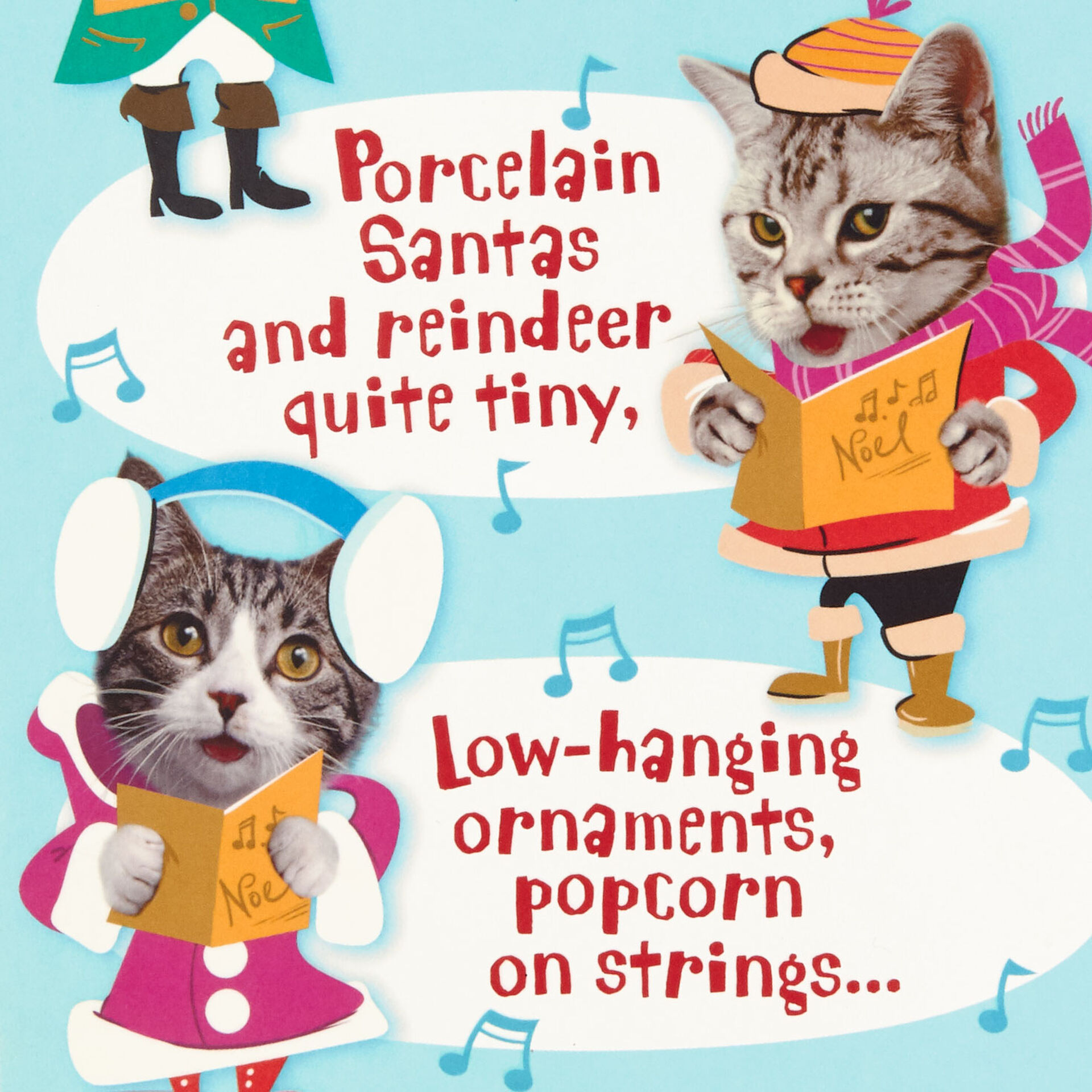 Caroling Cats Funny PopUp Christmas Card Greeting Cards Hallmark