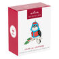 Black White Bird in Coat and Hat Keepsake Ornament package front image number 7