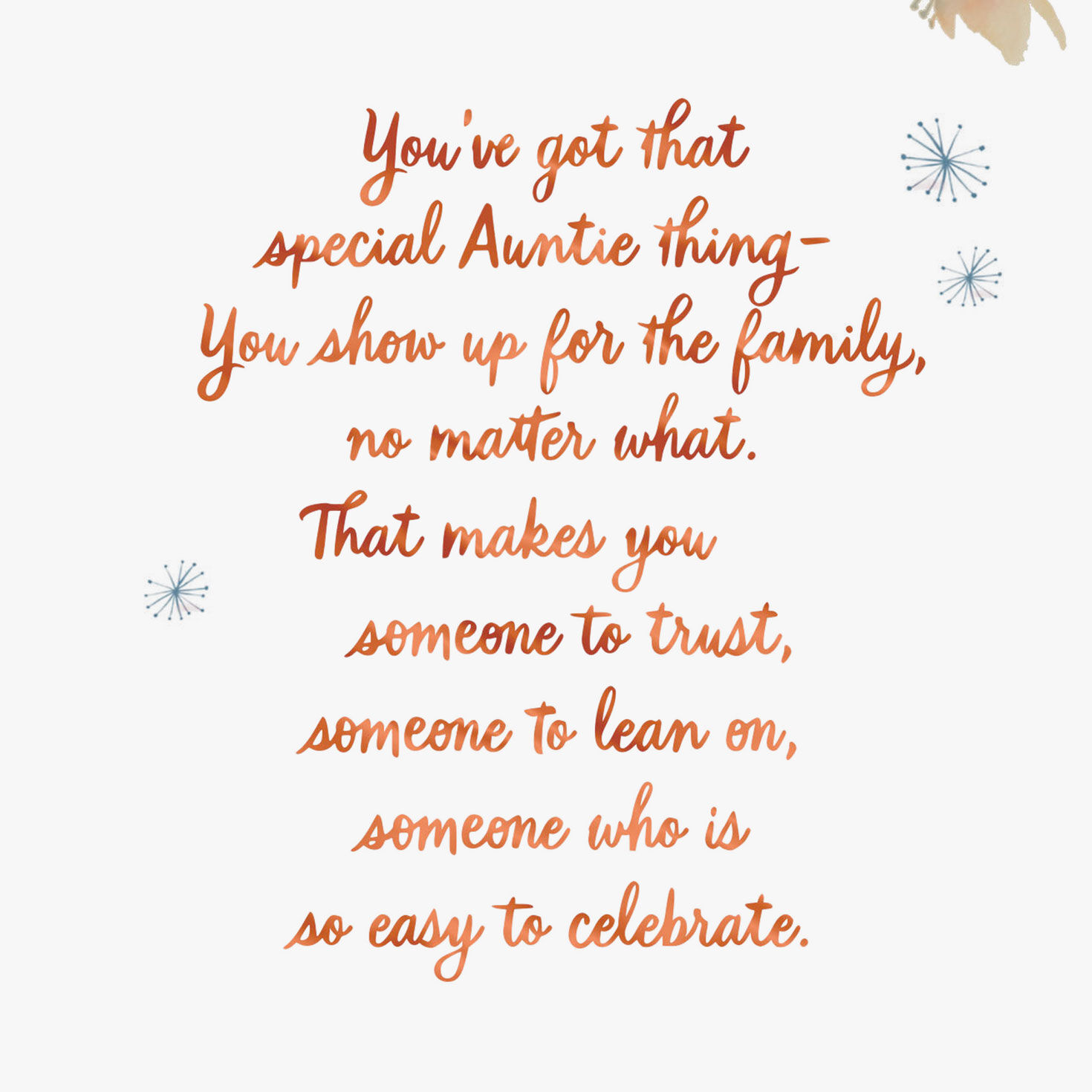 Black Hands Holding Flower Birthday Card Sentiment image number 2