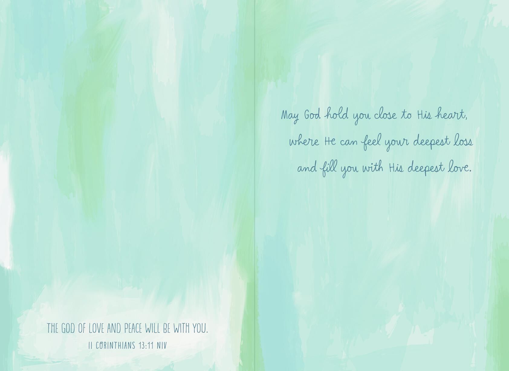 Praying for You in Your Loss Religious Sympathy Card
