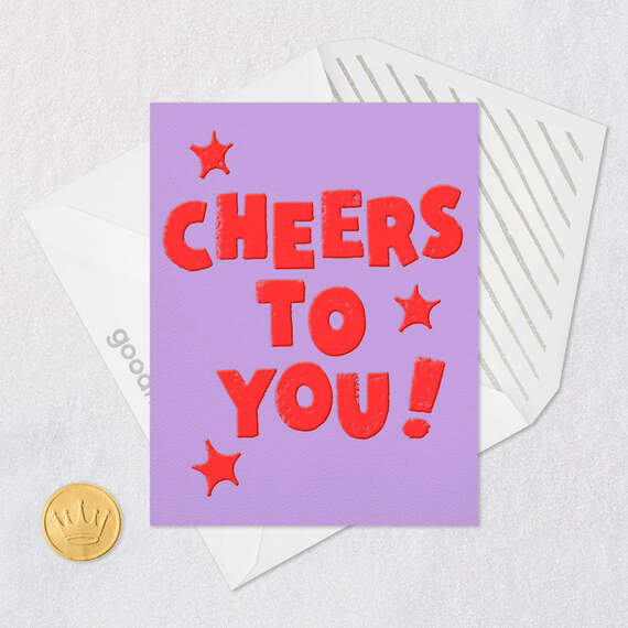 Cheers to You Congratulations Card, , large image number 5