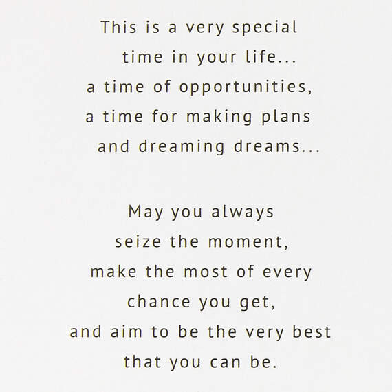 Seize the Moment Graduation Card for Her, , large image number 2