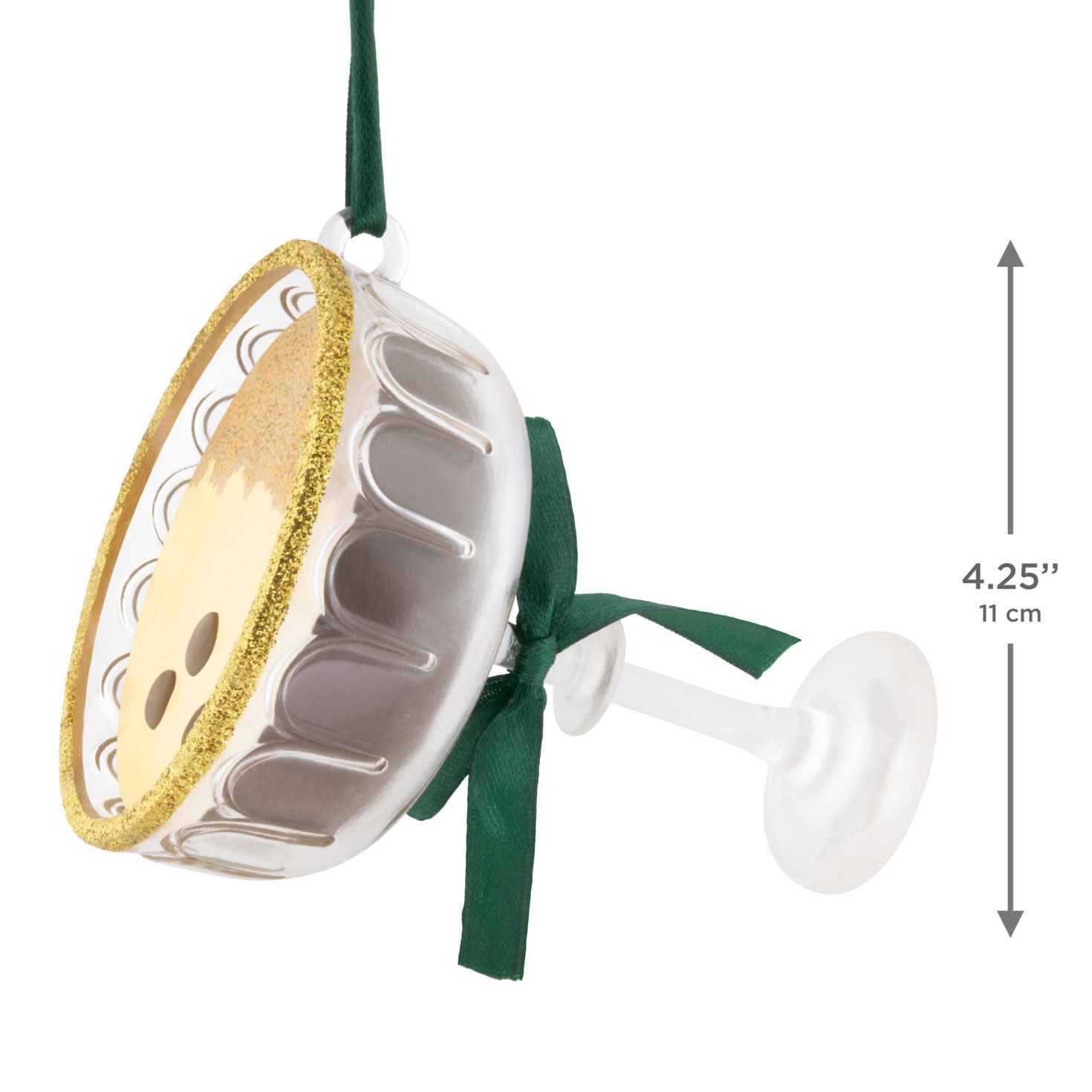 Espresso Martini Glass Christmas Ornament measurement image number 3
