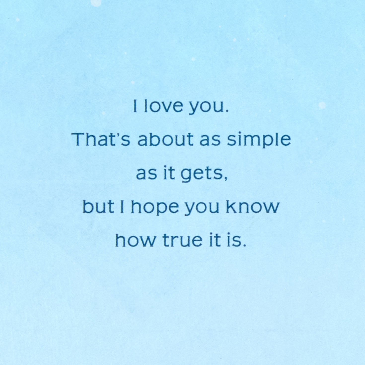 Gold Stars on Blue Christmas Card Sentiment image number 2