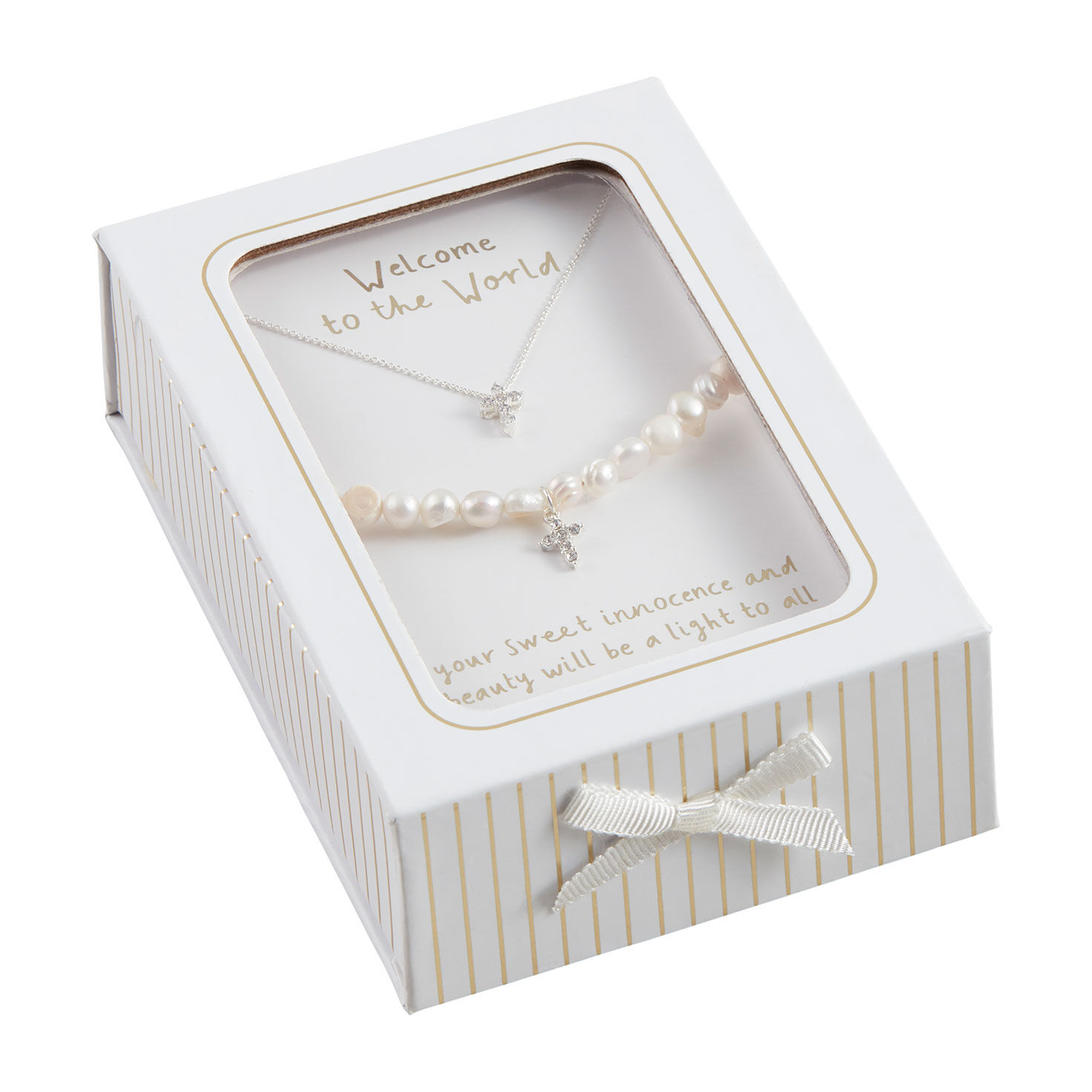 Mud Pie Cross Jewelry Gift Set for Baby for only USD 32.00 | Hallmark