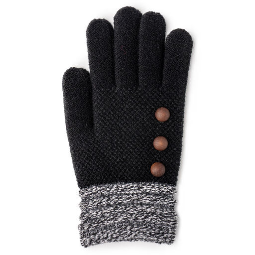 Britt’s Knits Black Knit Women's Gloves, 