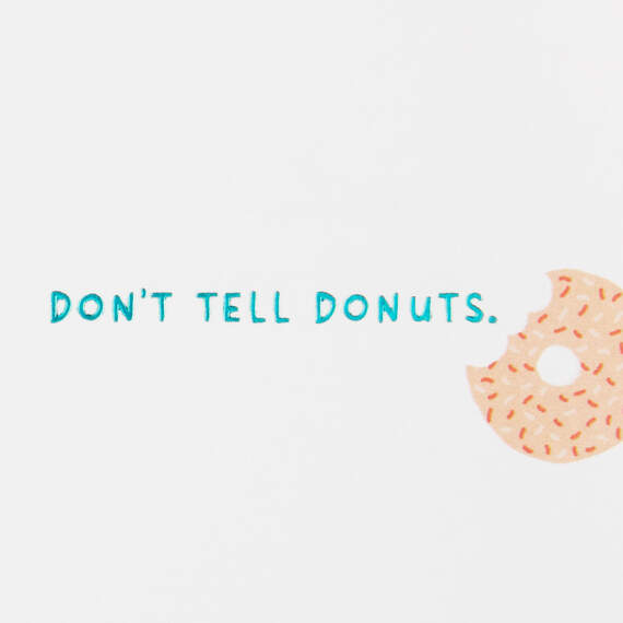 Don't Tell Donuts Love Card, , large image number 2