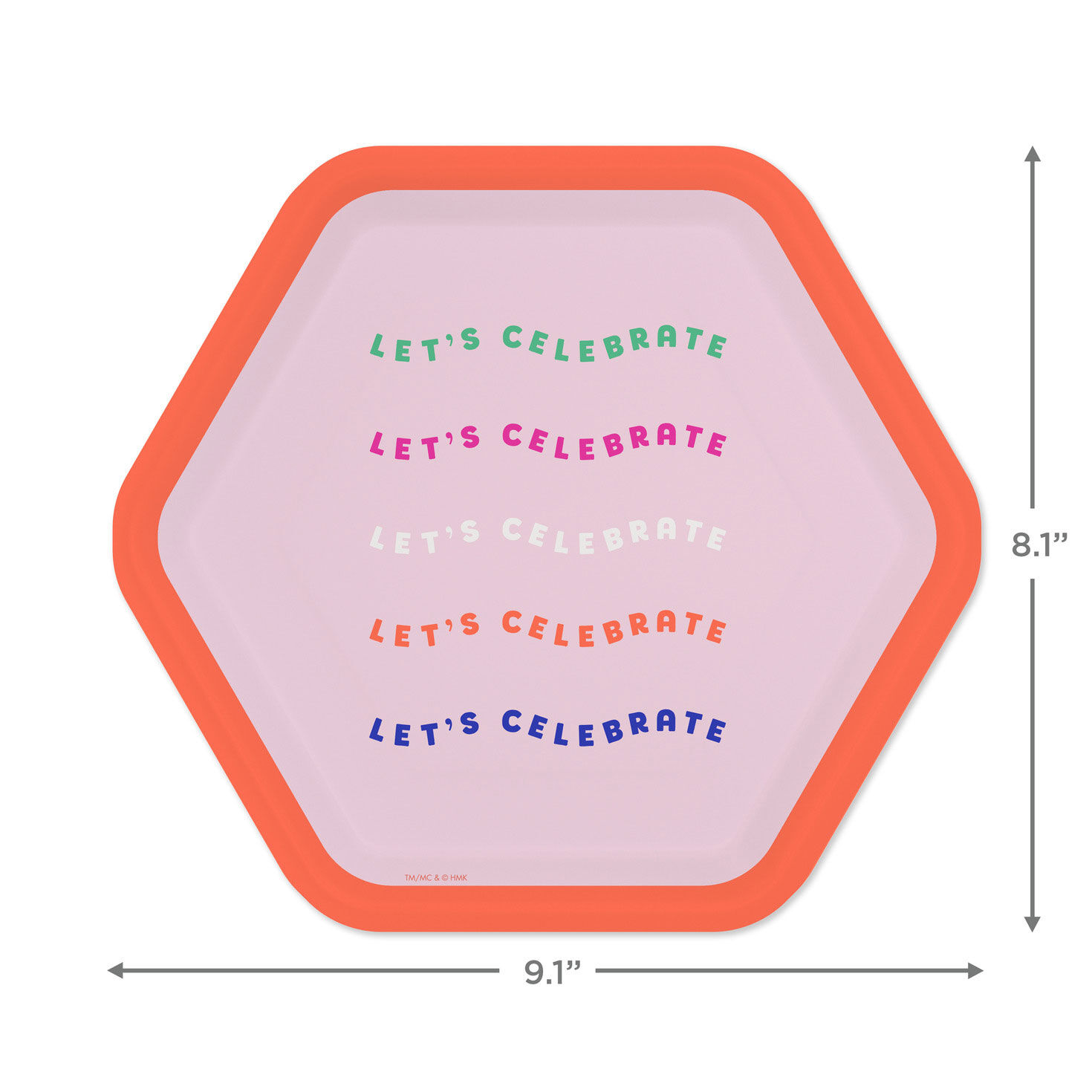 "Let's Celebrate" Dessert Plates, Pack of 8, , large image number 3