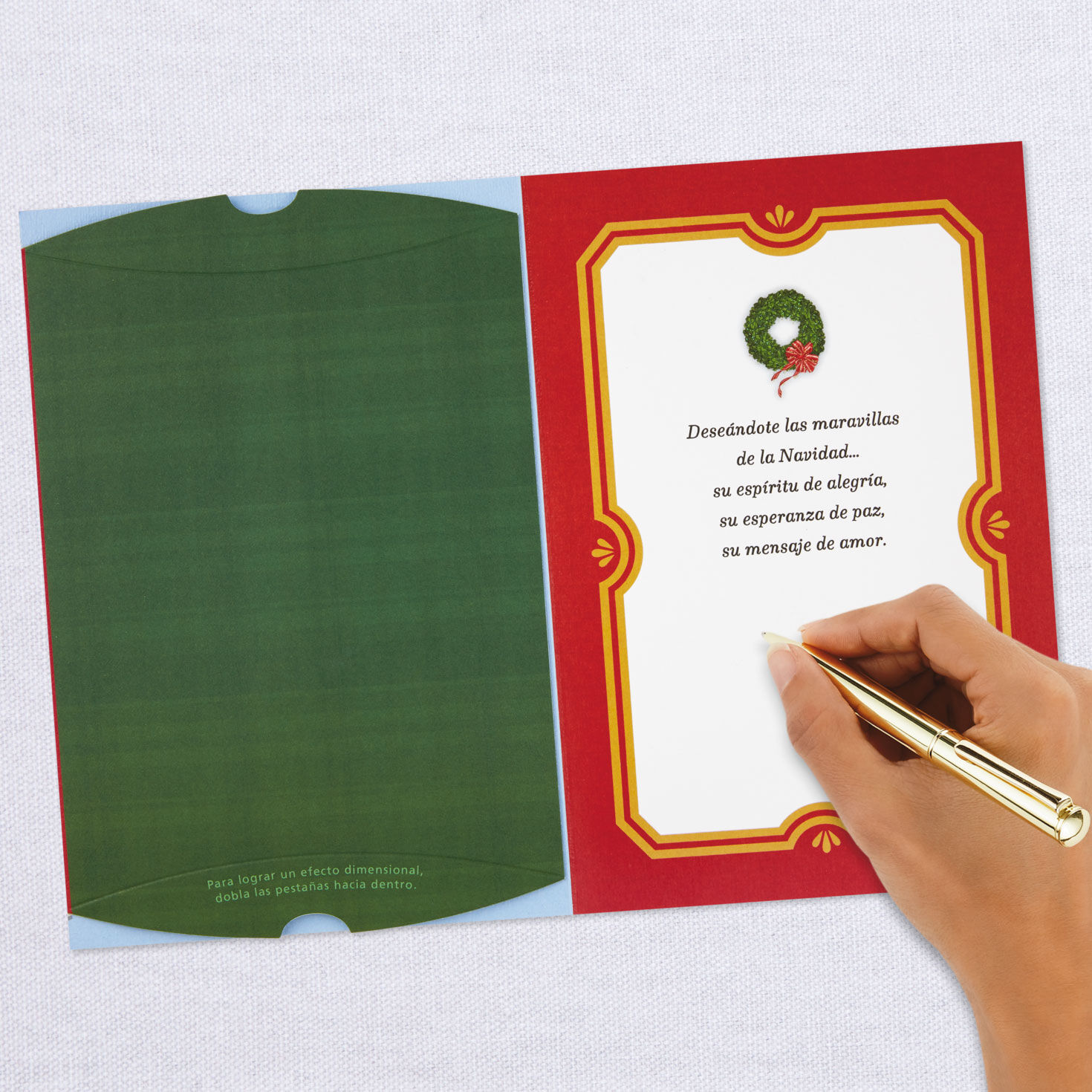 Feliz Navidad Santa Spanish-Language Christmas Card, , large image number 6