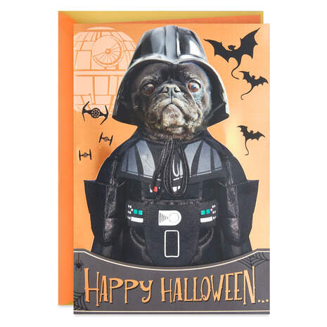 Star Wars™ Darth Vader™ Dog Bark Side Musical Halloween Card, , large