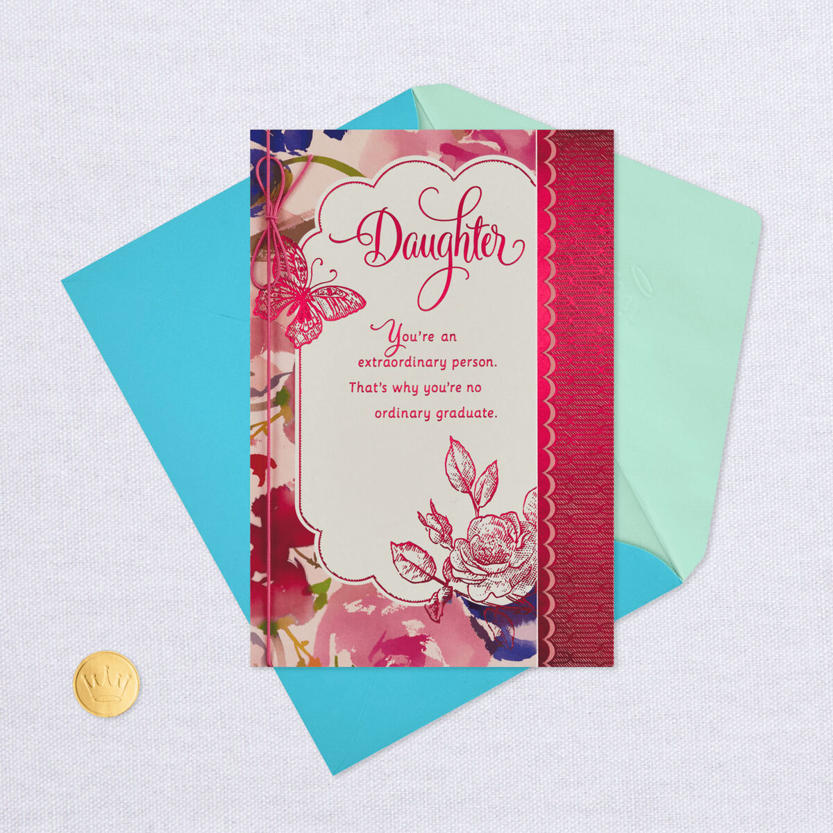 Floral High School Graduation Card for Daughter - Greeting Cards - Hallmark