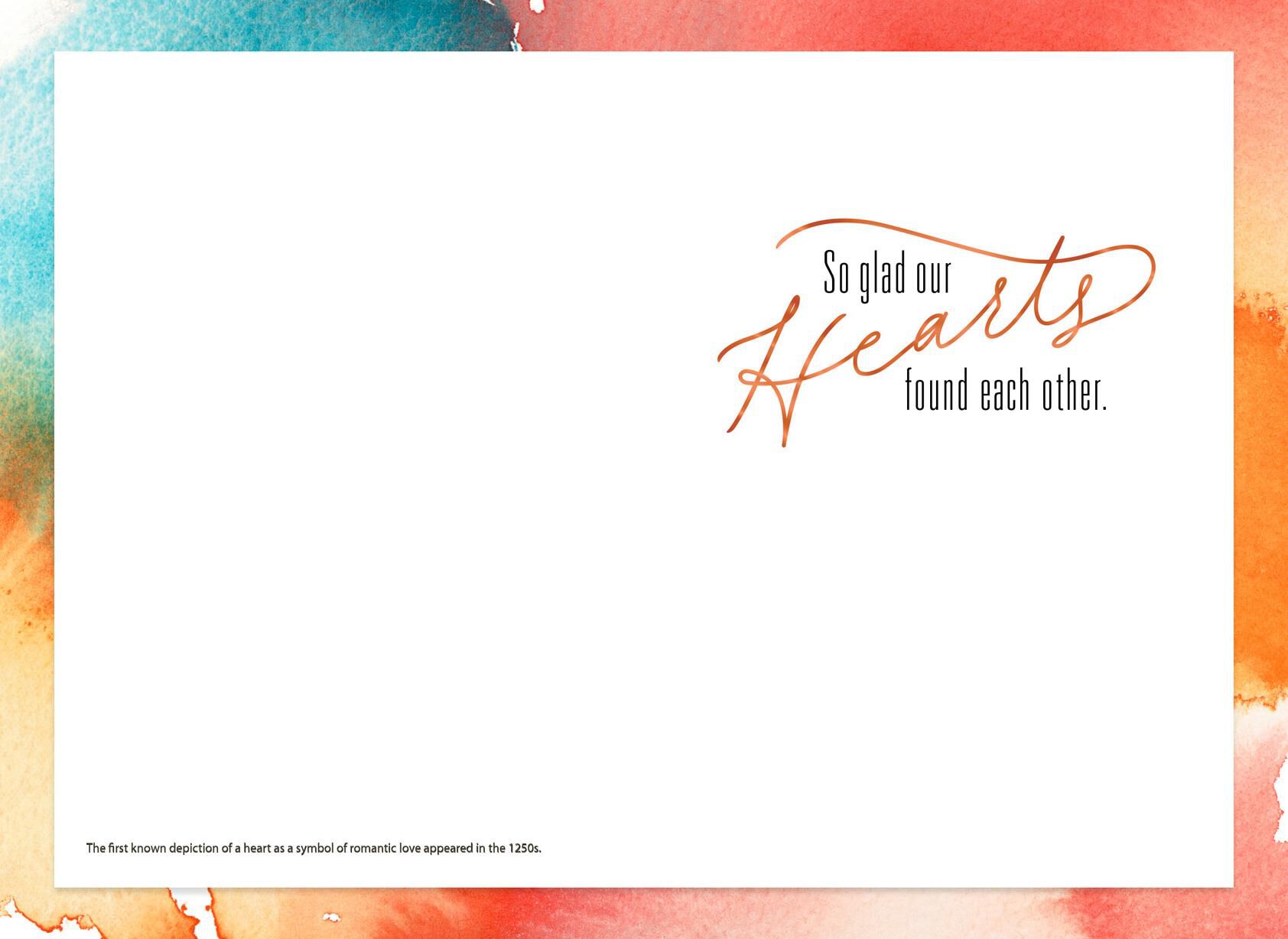 Our Hearts Found Each Other Love Card