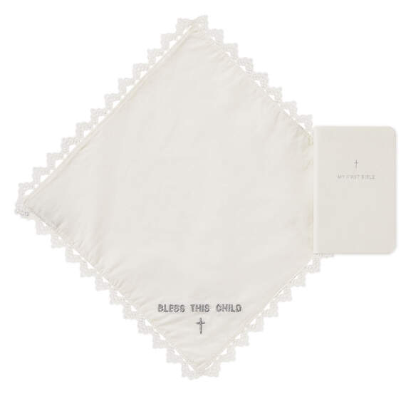 Commemorative Handkerchief and First Bible Set, , large image number 1