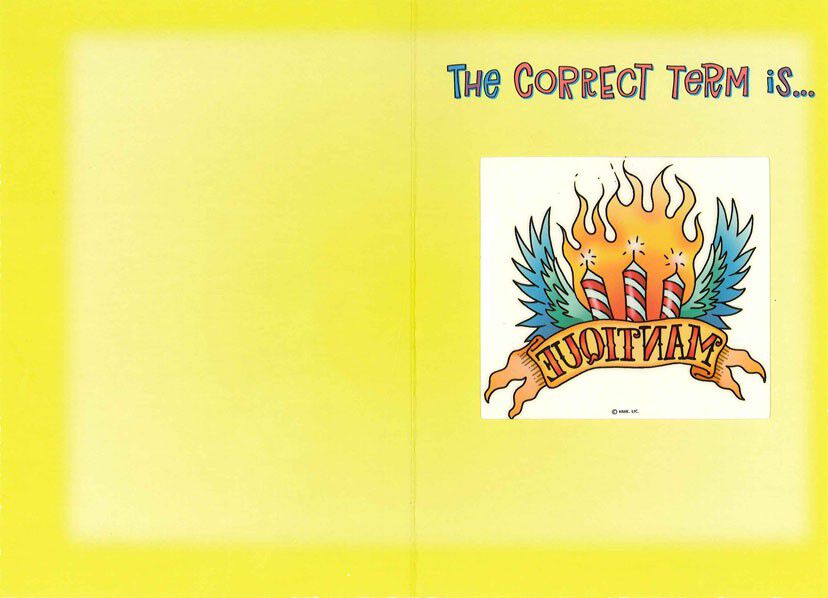 Mantique Funny Birthday Card
