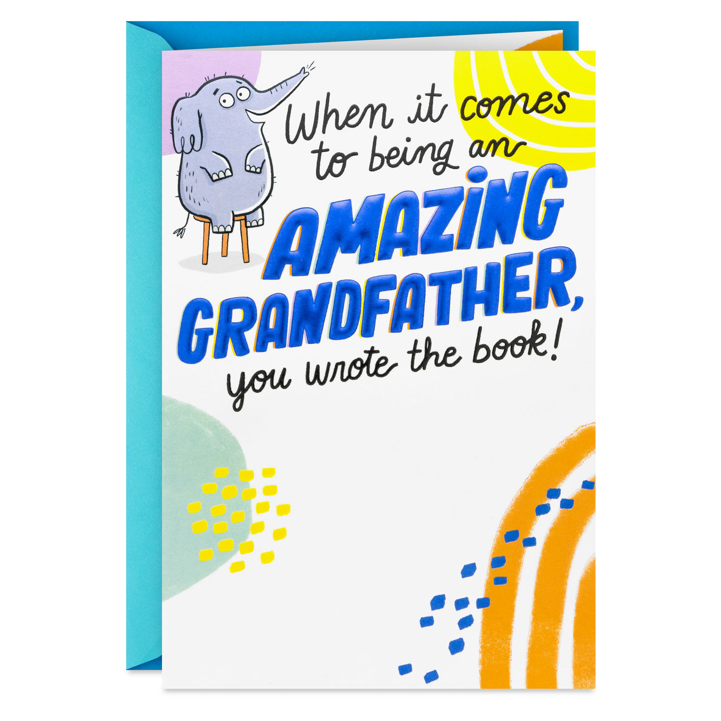 You Wrote the Book Pop-Up Father's Day Card for Grandfather