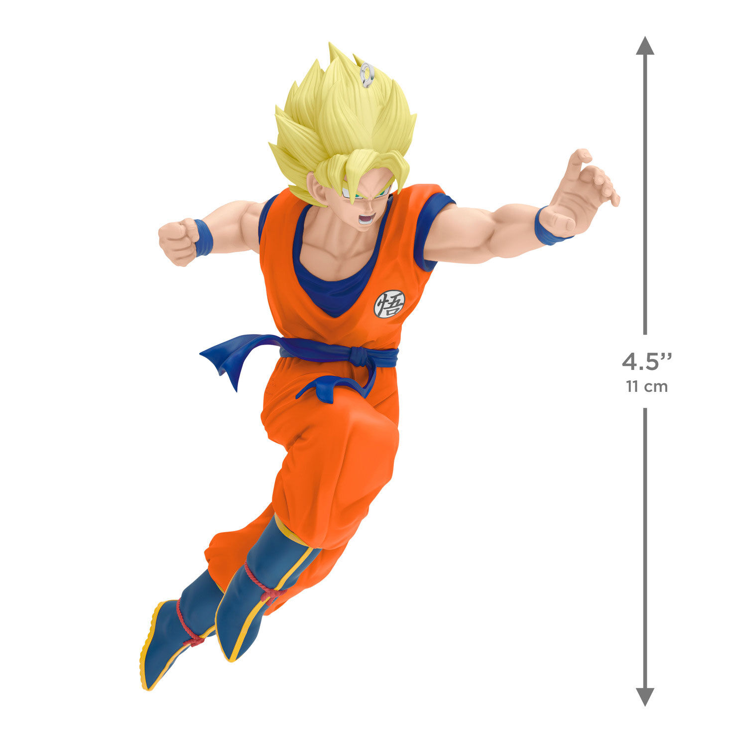 Dragon Ball Z Super Saiyan Keepsake Ornament measurement image number 3