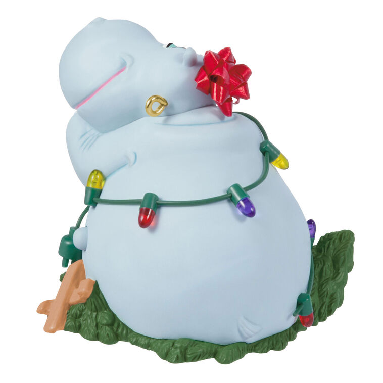 Hippo on Christmas Tree Keepsake Ornament back image number 6