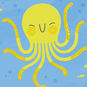 High-Five Octopus Blank Congratulations Card Card Front Detail image number 3