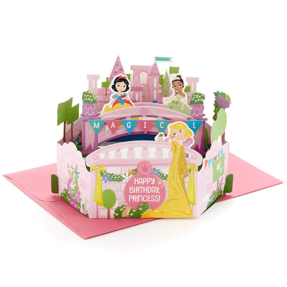 Disney Princesses Magical Birthday 3D Pop-Up Birthday Card