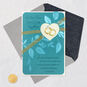 Rings in Heart Religious Wedding Card Card Front with Envelope and Gold Seal image number 6
