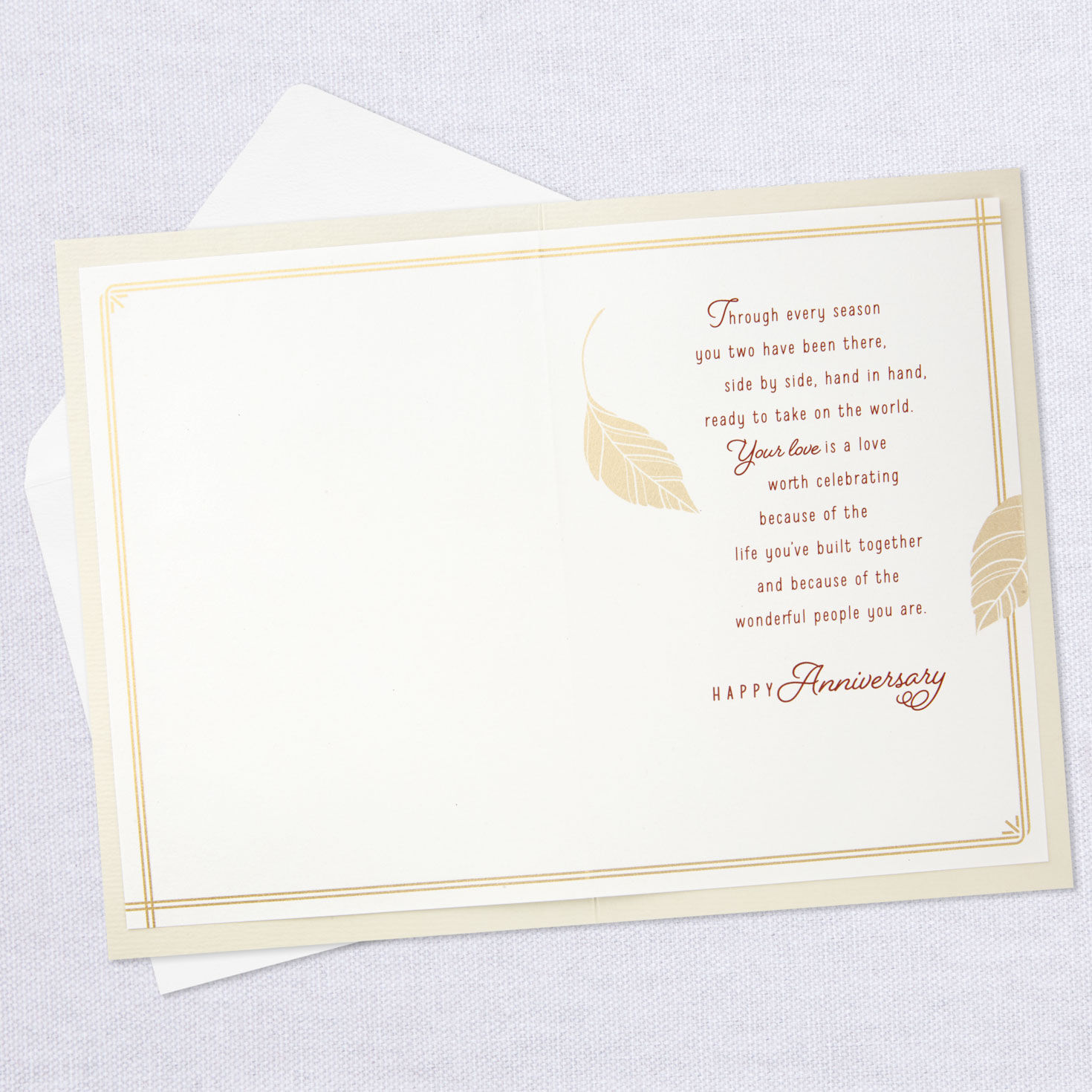PARENTS ANNIVERSARY Card for MOM and DAD on Your Anniversary BY Hallmark 52B 1 