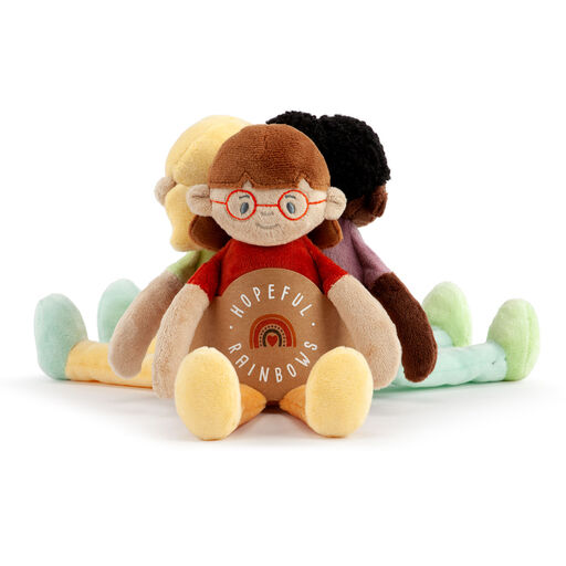 Demdaco Hopeful Rainbows Girl Dolls, Set of 3, 