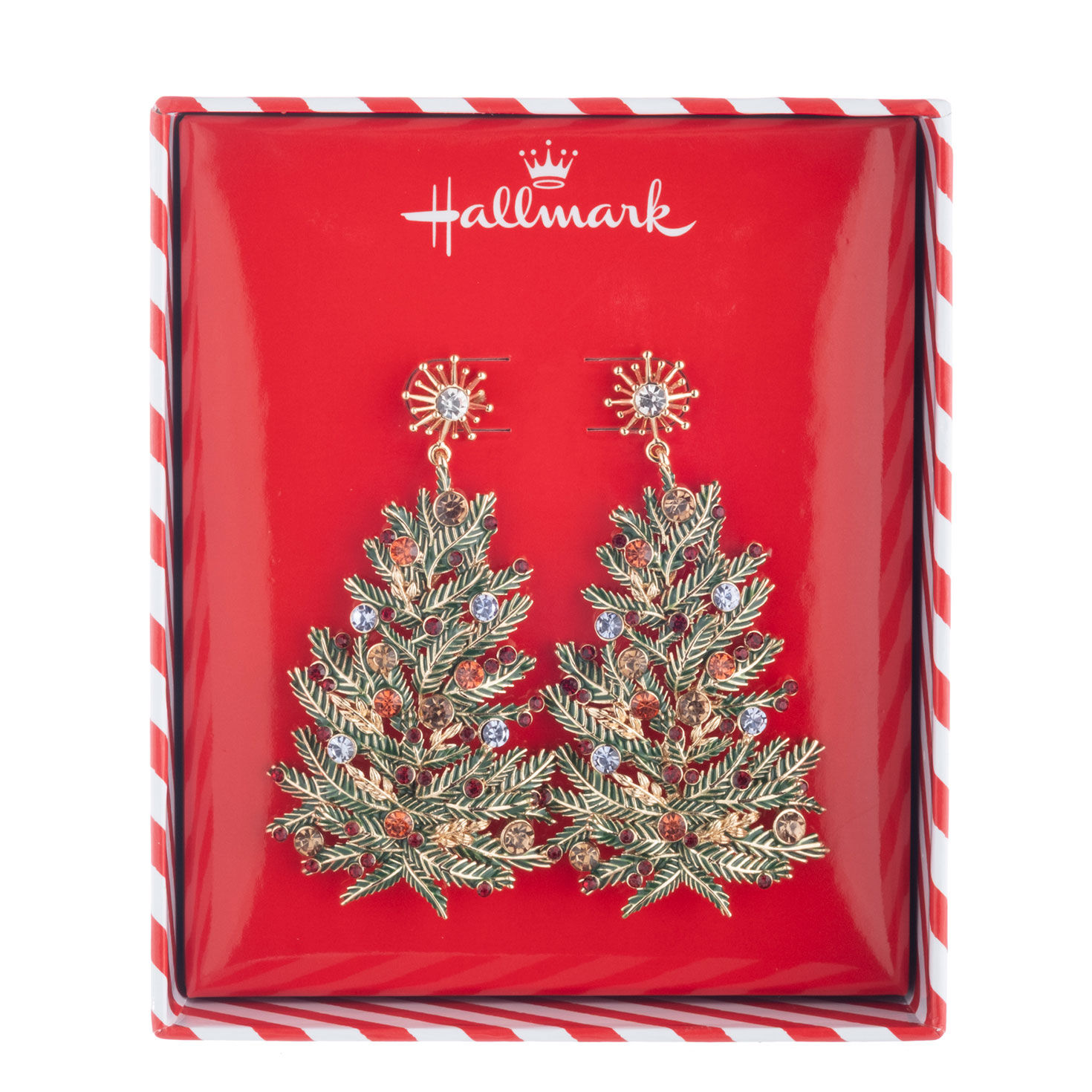 Christmas Tree Dangle Earrings package open image number 2