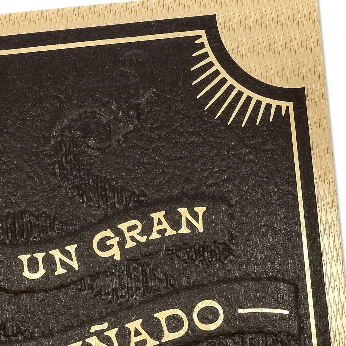 Brown and Gold Brother-in-Law Father's Day Card in Spanish Card Front Detail image number 5