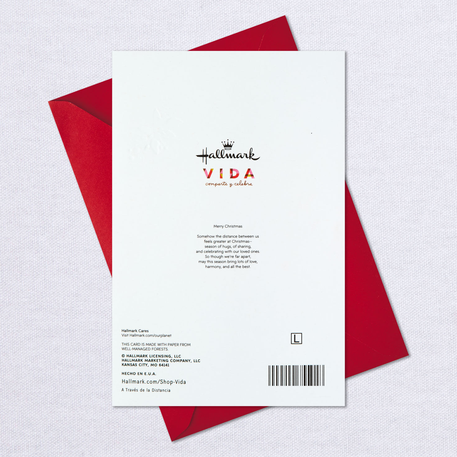 Even Though We're Far Apart Spanish-Language Christmas Card, , large image number 8