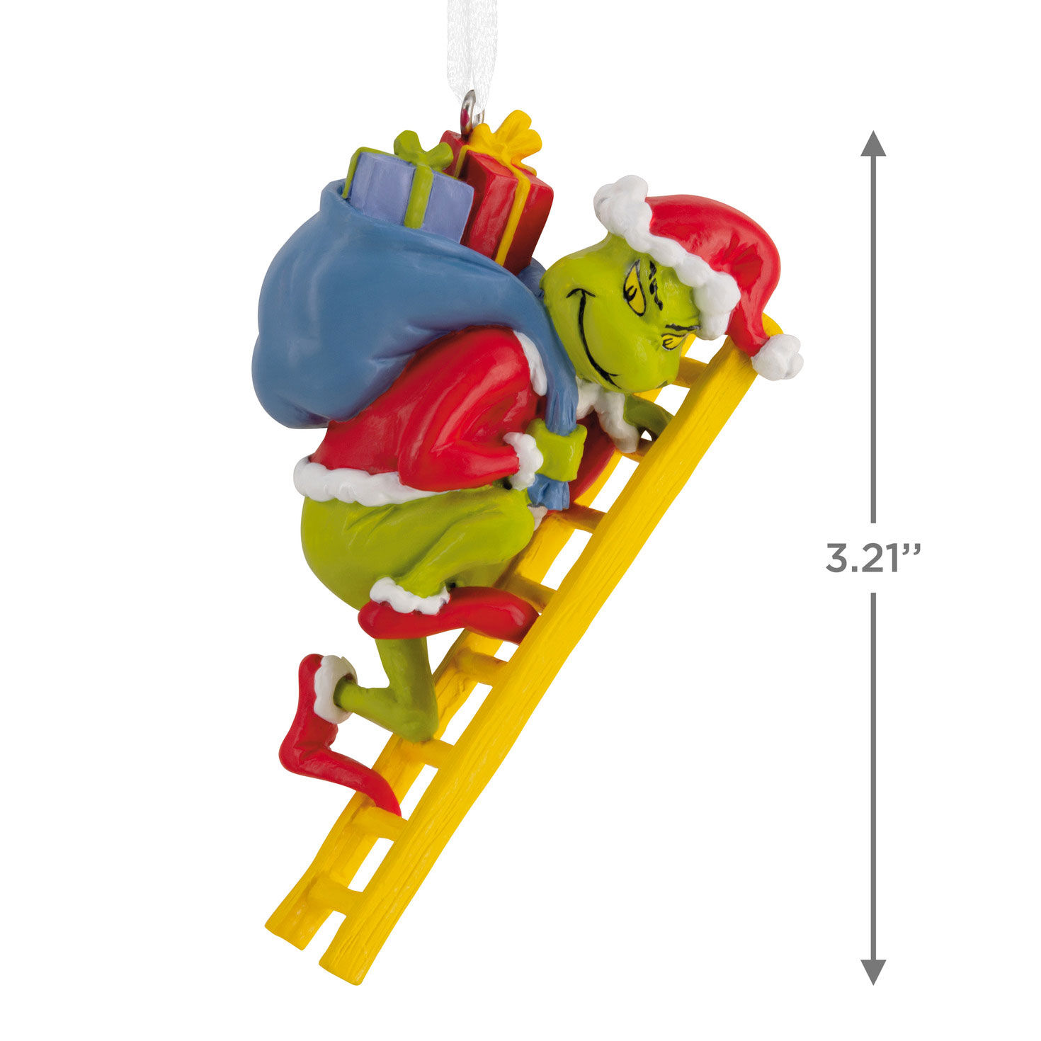 Dr. Seuss's How the Grinch Stole Christmas!™ Grinch on Ladder Hallmark Ornament for only USD 11.49 | Hallmark