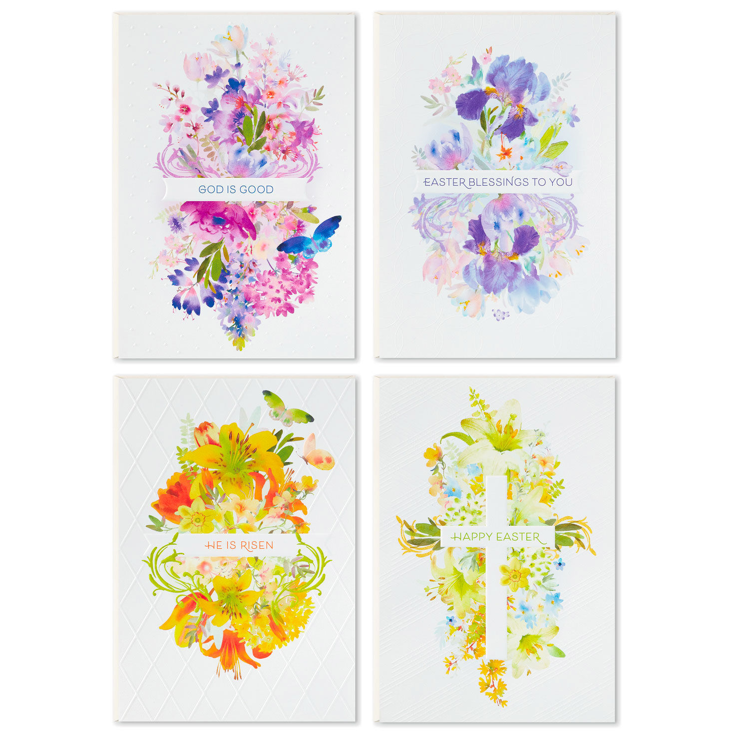 Watercolor Floral Boxed Easter Cards, Pack of 16, , large image number 2